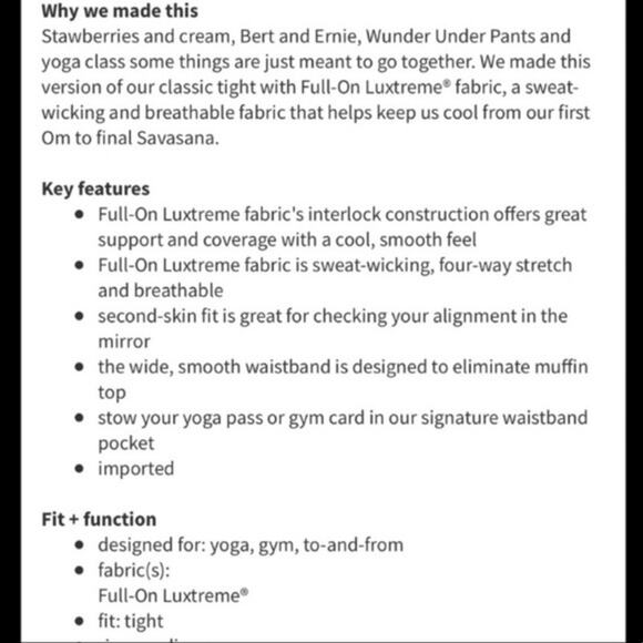 Lululemon 31" long Full-length Wunder Under Print Leggings Size 4 - Picture 2 of 8